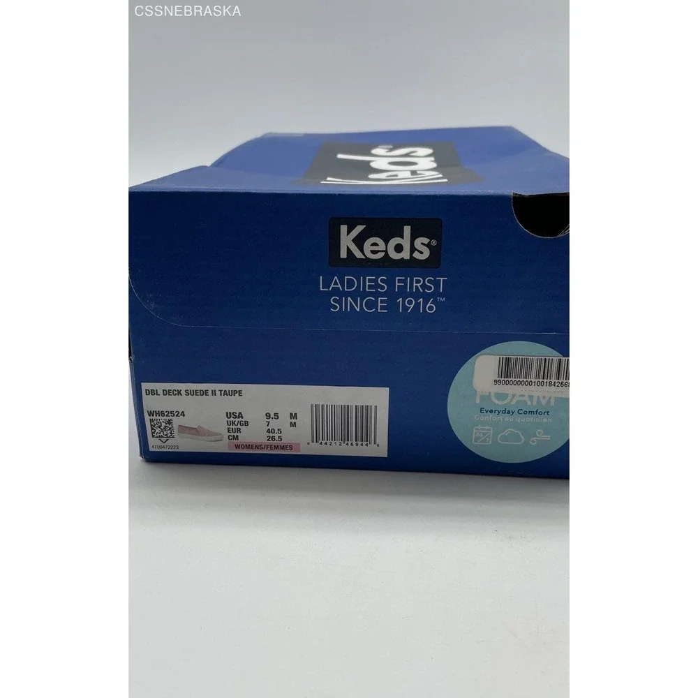Keds DBL‎ Deck Suede II - Taupe slip-on shoes - Size 9.5